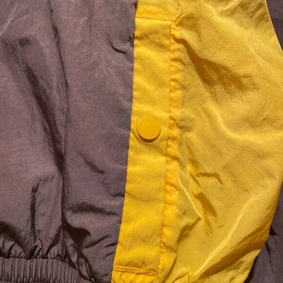 Rare Michael Jordan Flight Colorblock Nylon Track Jacket | Brown Yellow, M - Picture 10 of 10